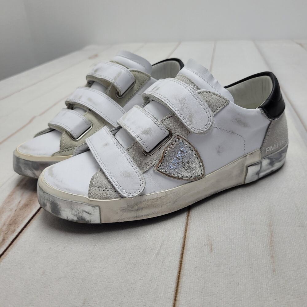 Philippe Model white leather PM/78 edt velcro sneakers low white leather 35